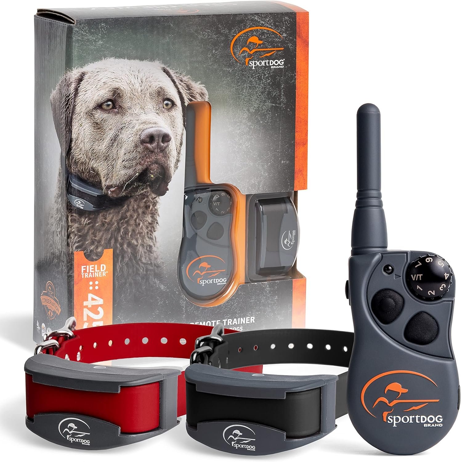 SportDOG Brand FieldTrainer 425X Dog Training Collar - 500 Yard Range - Rechargeable Remote Trainer with Shock, Vibrate, and Tone